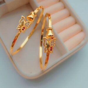 premium gold plated adjustable bangles for women & girls