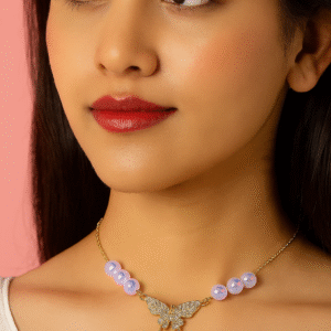 premium pearl charm chains – butterfly, heart & classic designs