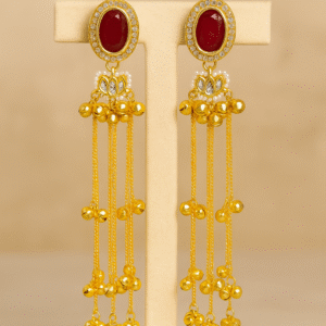 traditional kashmiri long jhumka earrings
