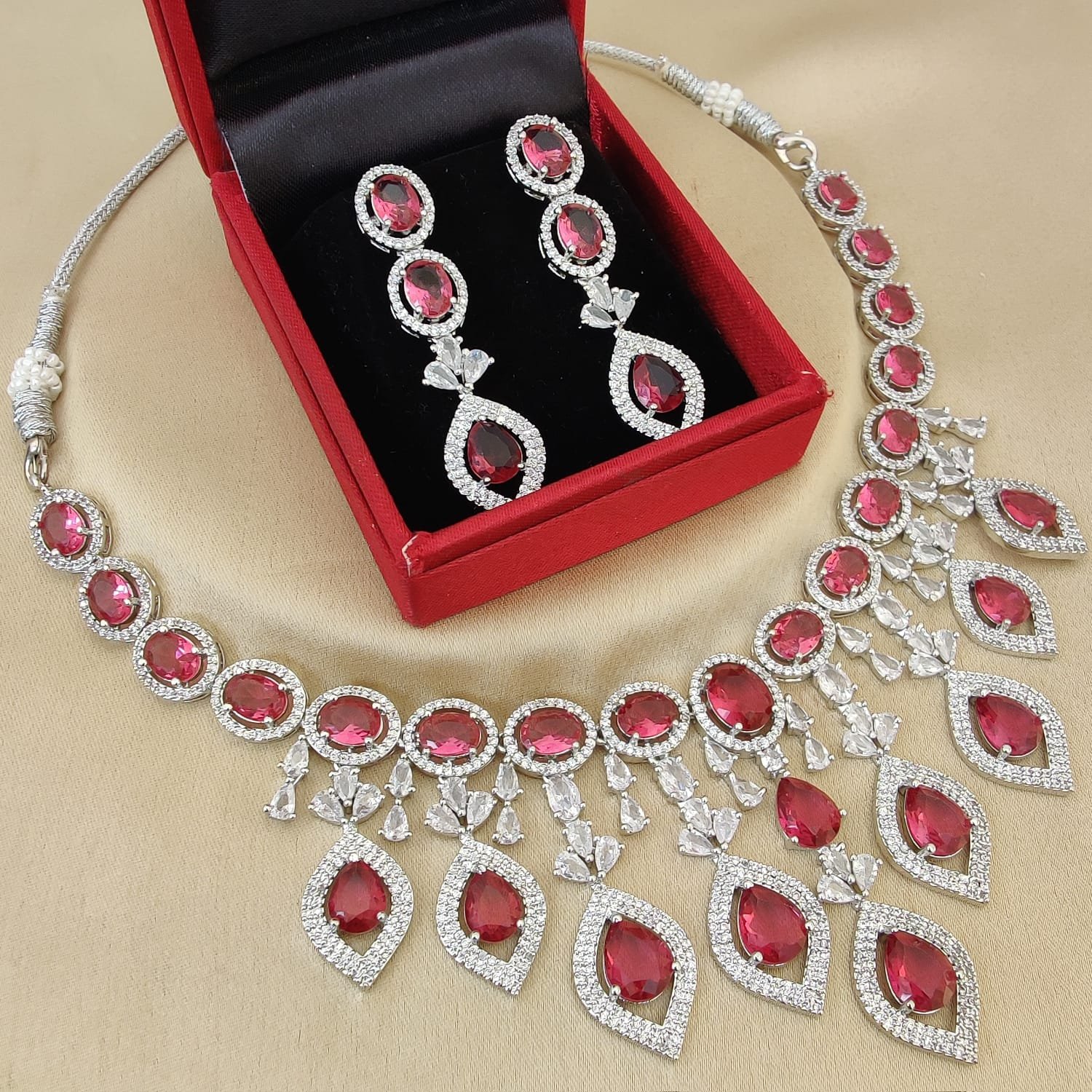 white crystal bridal necklace set white crystal bridal necklace set