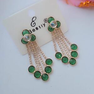 elegant crystal dangling earrings