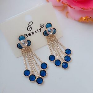 elegant crystal dangling earrings