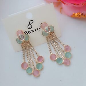 elegant crystal dangling earrings